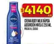 Crema Body Milk Rápida Absorción Nivea