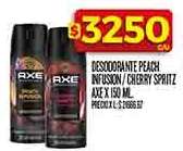 Desodorante Peach Infusion / Cherry Spritz Axe