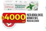PASTA DENTAL EN GEL MERAKI X 50 G