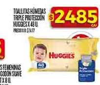 TOALLITAS HÚMEDAS TRIPLE PROTECCIÓN HUGGIES X 48 U