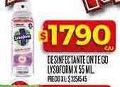 Desinfectante On the Go Lysoform X 55 ml
