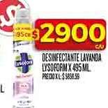 Desinfectante Lavanda Lysoform x 495 ml