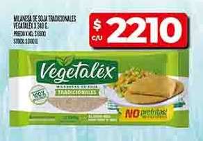 Milanesas de Soja Tradicionales Vegetalex x 340 g