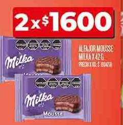 ALFAJOR MOUSSE MILKA X 42 G.