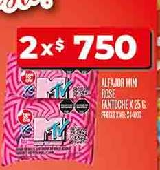 Alfajor Mini Rose Fantoche x 25 g