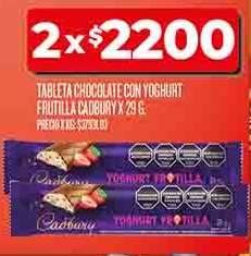 Tableta Chocolate con Yoghurt Frutilla Cadbury x 29 g