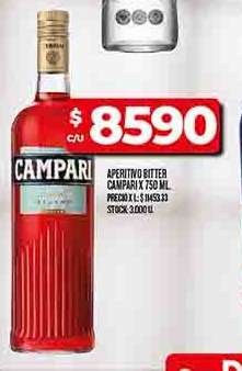 Aperitivo Bitter Campari 750 ml