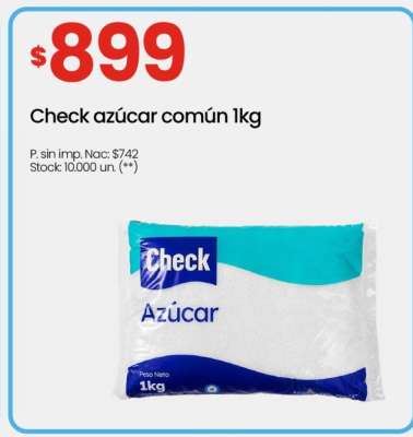 Check azúcar común 1kg
