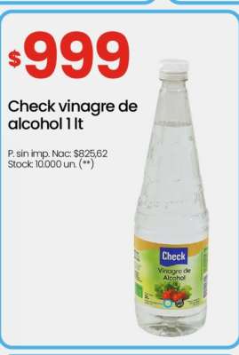 Check vinagre de alcohol 1 lt