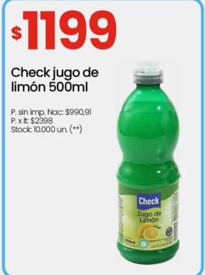 Check Jugo de Limón 500ml