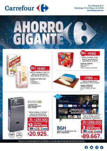 Folleto actual Carrefour Hipermercados - 09/05/25 - 11/05/25.