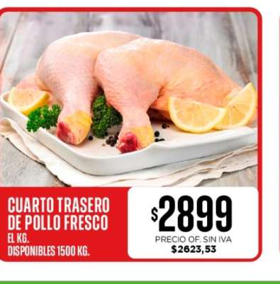 CUARTO TRASERO DE POLLO FRESCO