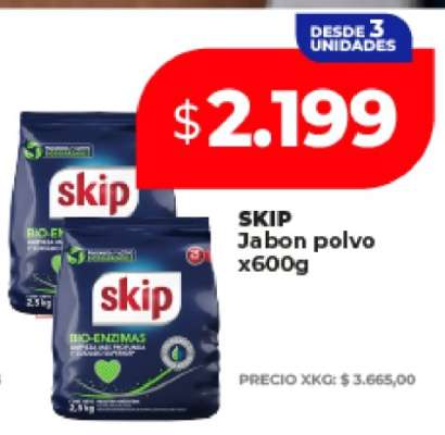 SKIP Jabon polvo x600g