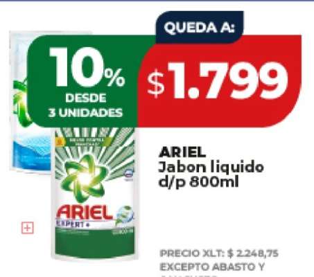 ARIEL Jabon liquido d/p 800ml