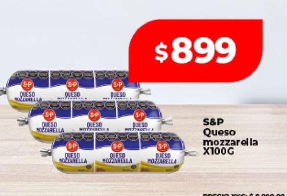 S&P Queso mozzarella X100G