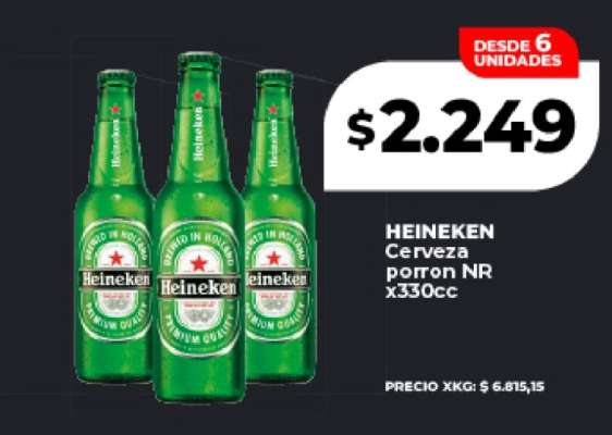 HEINEKEN Cerveza porron NR x330cc