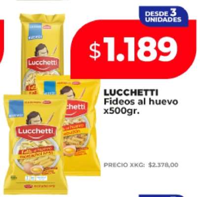 LUCHETTI Fideos al huevo x500gr
