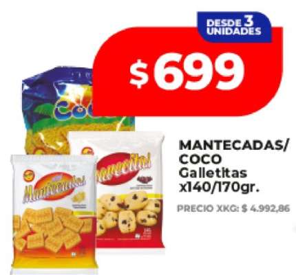 MANTECADAS/COCO Galletas
