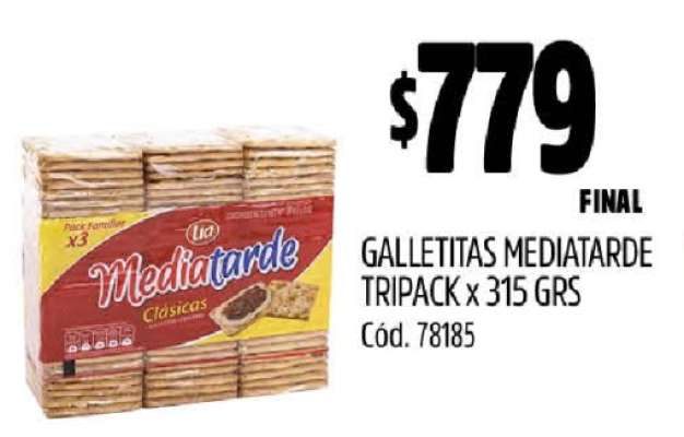 Galletitas Mediatarde Tripack x 315 GRS