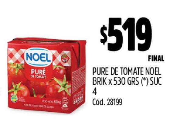 PURE DE TOMATE NOEL BRIK x 530 GRS