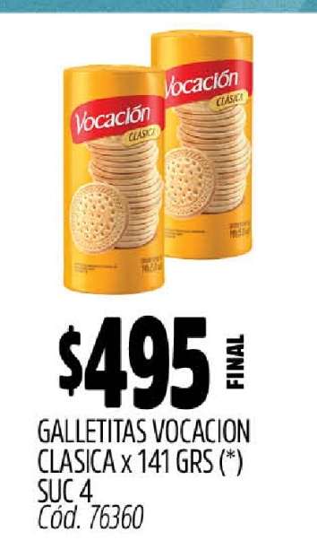 Galletitas Vocacion Clasica x 141 GRS