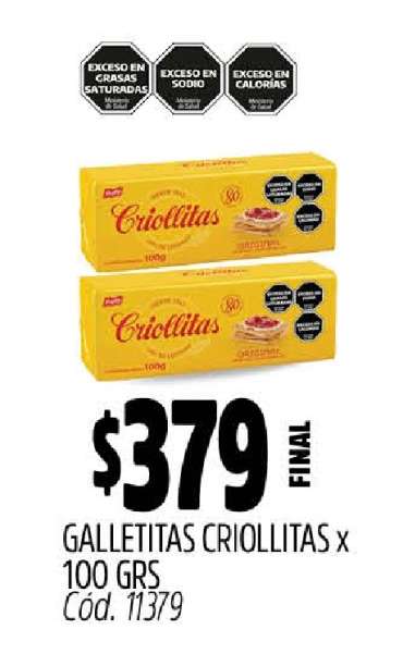 Galletitas Criollitas x 100 GRS