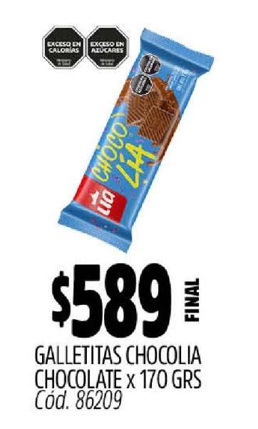 Galletitas Chocolia Chocolate x 170 GRS