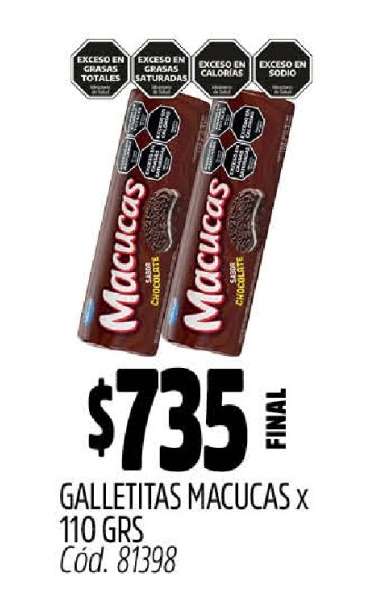 GALLETITAS MACUCAS x 110 GRS