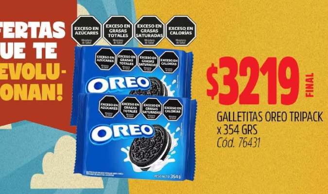 GALLETITAS OREO TRIPACK x 354 GRS