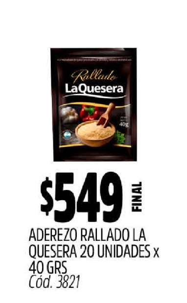 Aderezo Rallado La Quesera