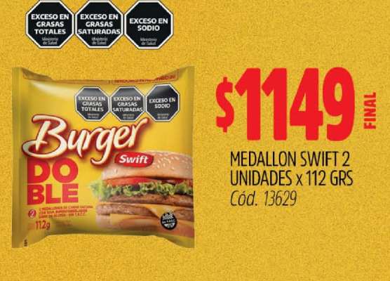 MEDALLON SWIFT 2 UNIDADES X 112 GRS