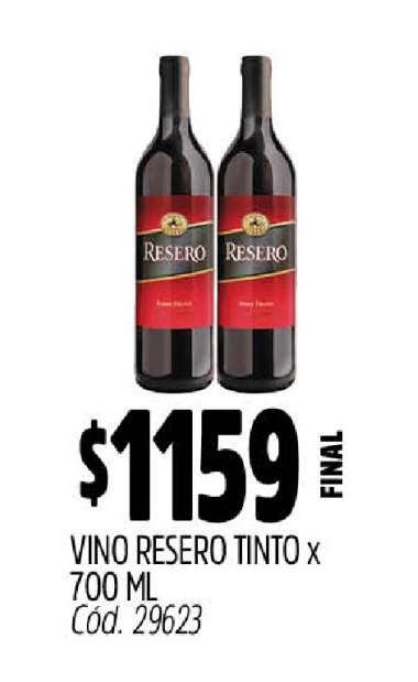 VINO RESERO TINTO X 700 ML