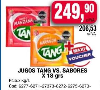 Jugos Tang vs. Sabores