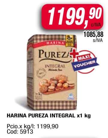 HARINA PUREZA INTEGRAL x1 kg