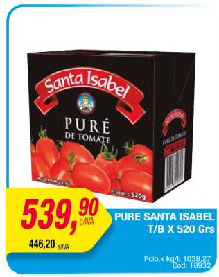 PURE SANTA ISABEL T/B X 520 Grs