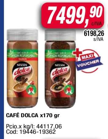 CAFÉ DOLCA x170 gr