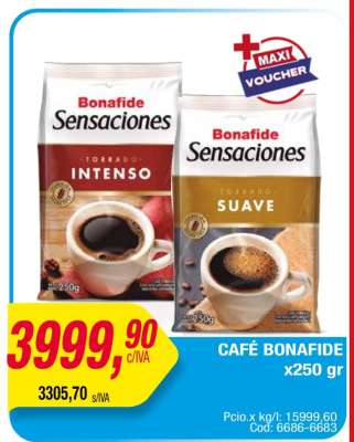 CAFÉ BONAFIDE x250 gr