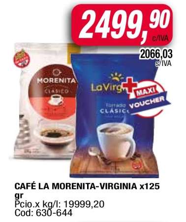 CAFÉ LA MORENITA-VIRGINIA x125 gr