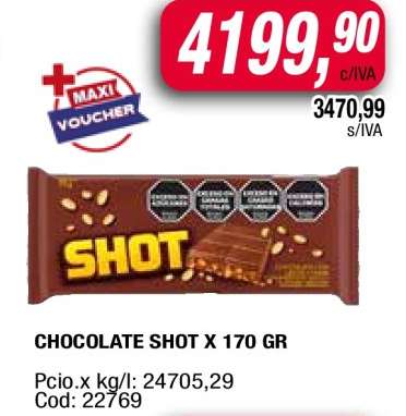 CHOCOLATE SHOT X 170 GR