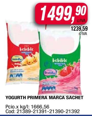 Yogurth Primera Marca Sachet