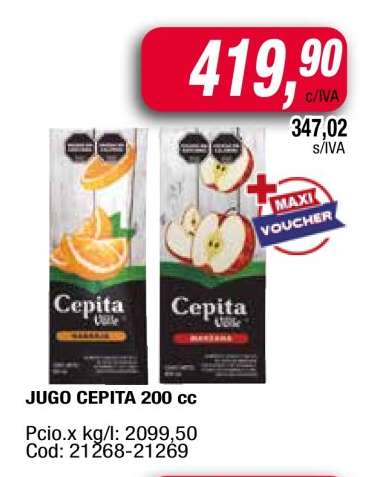 JUGO CEPITA 200 cc
