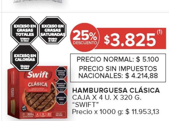 Hamburguesa Clásica Swift