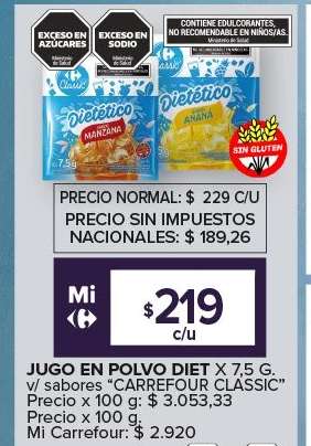 Jugo en Polvo Diet x 7,5 g