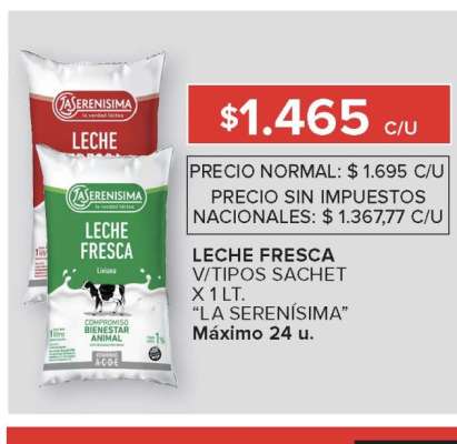 Leche Fresca La Serenísima