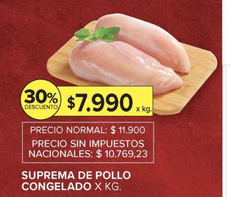 Suprema de Pollo Congelado